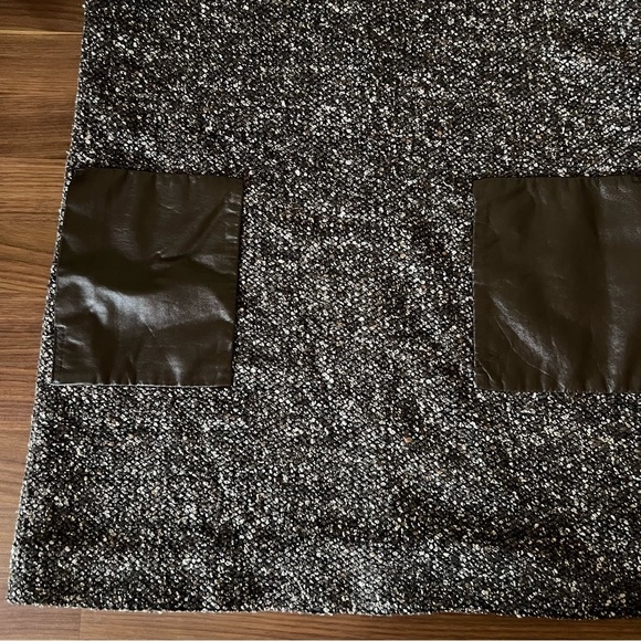 Tibi Brown Tweed Dress with Brown Leather pockets, size S - Picture 9 of 12